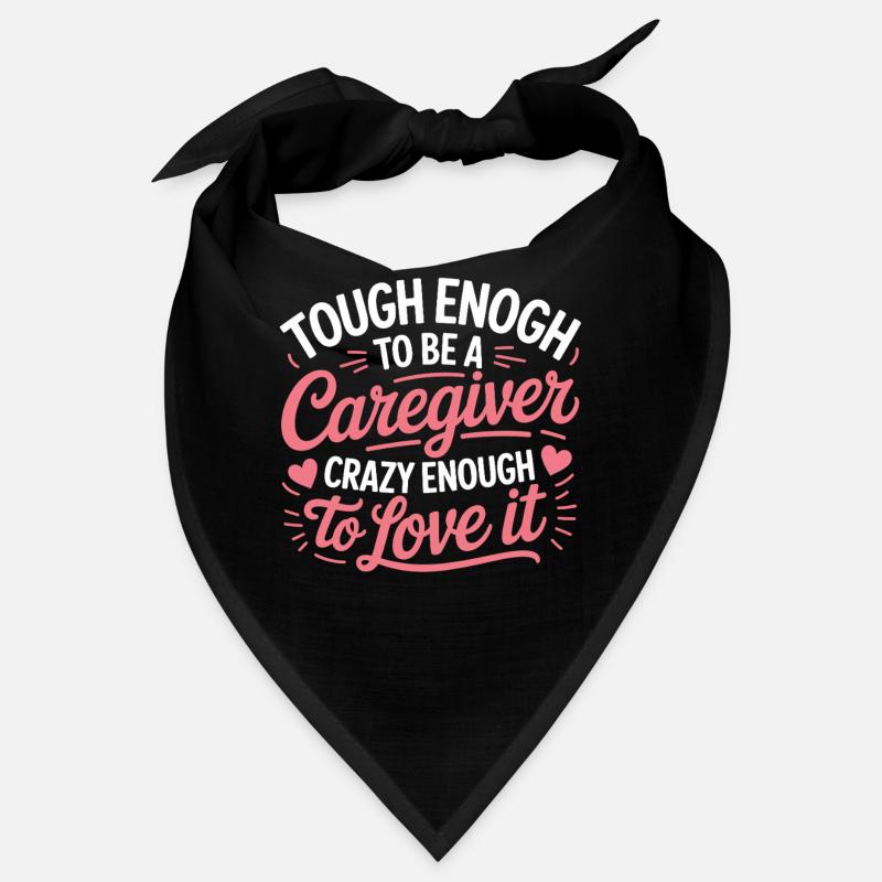 Caregiver Pride Script Pink Bandana