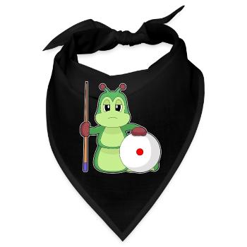 Raupe Billiard Queue - Bandana - Schwarz - Vorne
