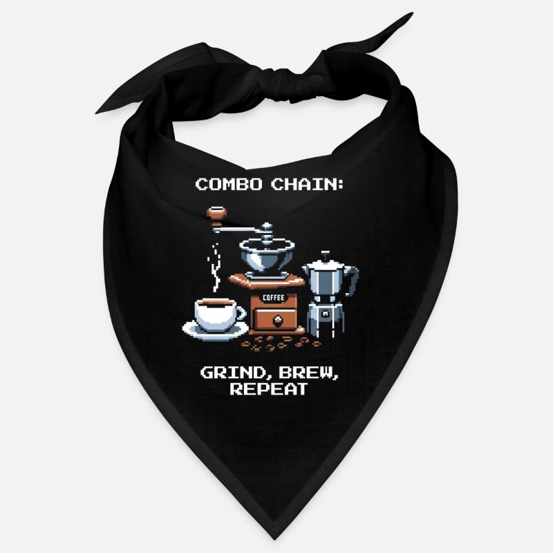 Combo chain: Grind, Brew, Repeat | Coffee Bandana