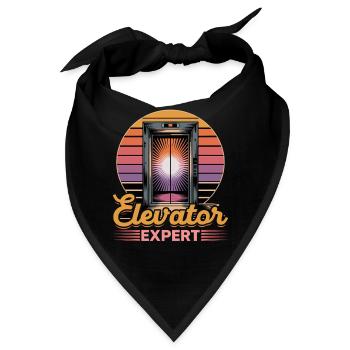 Elevator toddler & kids - Bandana - Schwarz - Vorne