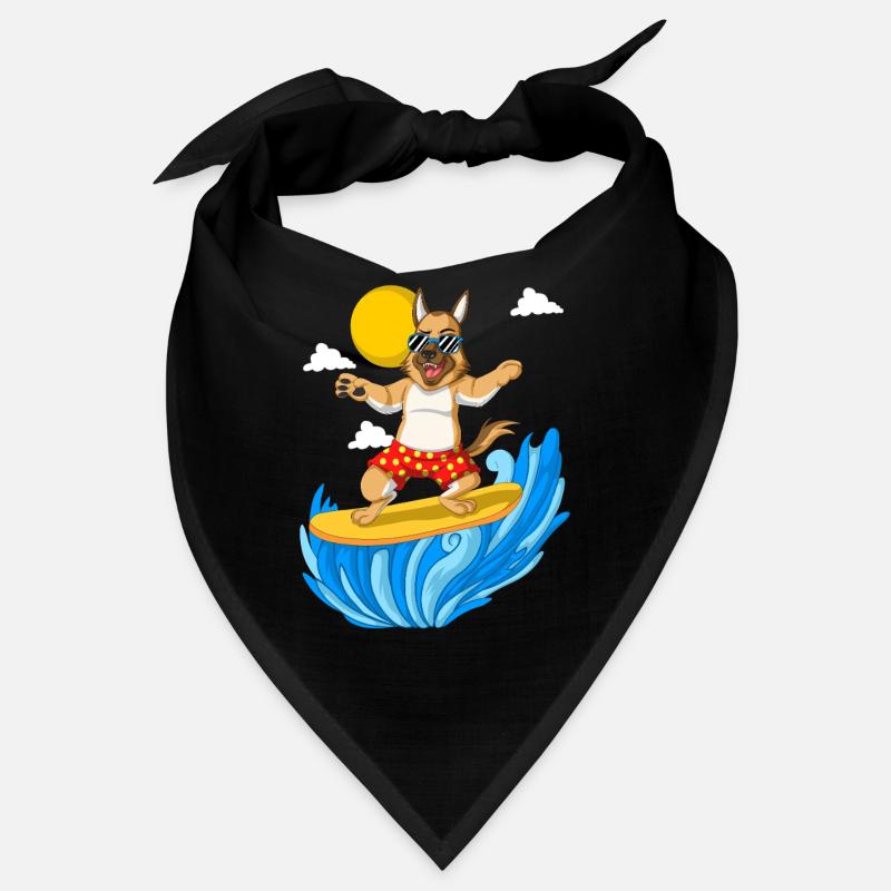 Surfender Deutscher Schäferhund Bandana