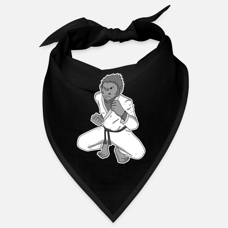 Starker Affe beim Karate Bandana