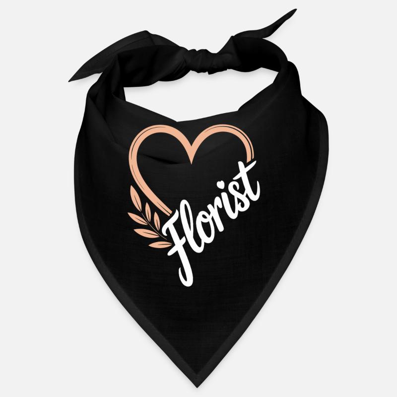Fleuriste de conception de coeur floral Bandana