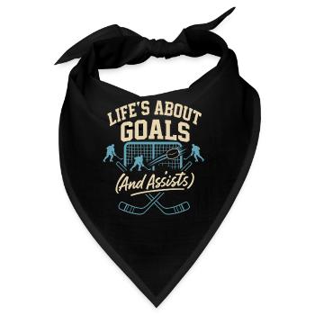 Ich bin nicht zum Reden hier - Bandana - Schwarz - Vorne