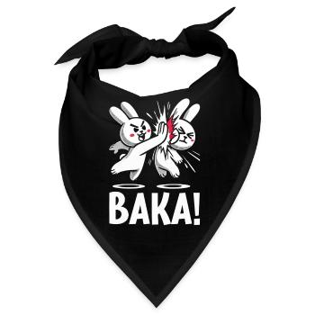Hau Ab Unnötiger Sozialkontakt Baka Anime - Bandana - Schwarz - Vorne