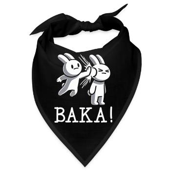 Hau Ab Unnötiger Sozialkontakt Baka Anime - Bandana - Schwarz - Vorne