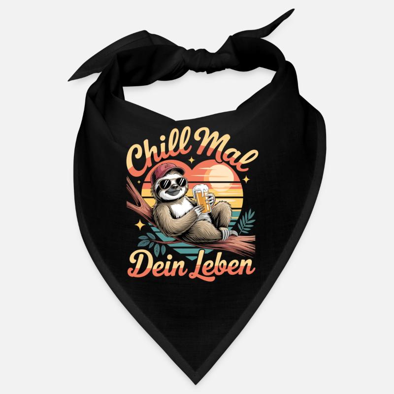 Chill Mal Dein Leben Faultier Sonne Bandana