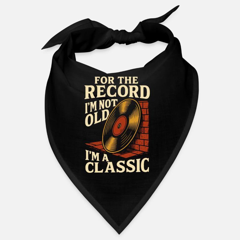 Für das Protokoll: Ich bin nicht alt, ich bin ein klassisches Vinyl Bandana