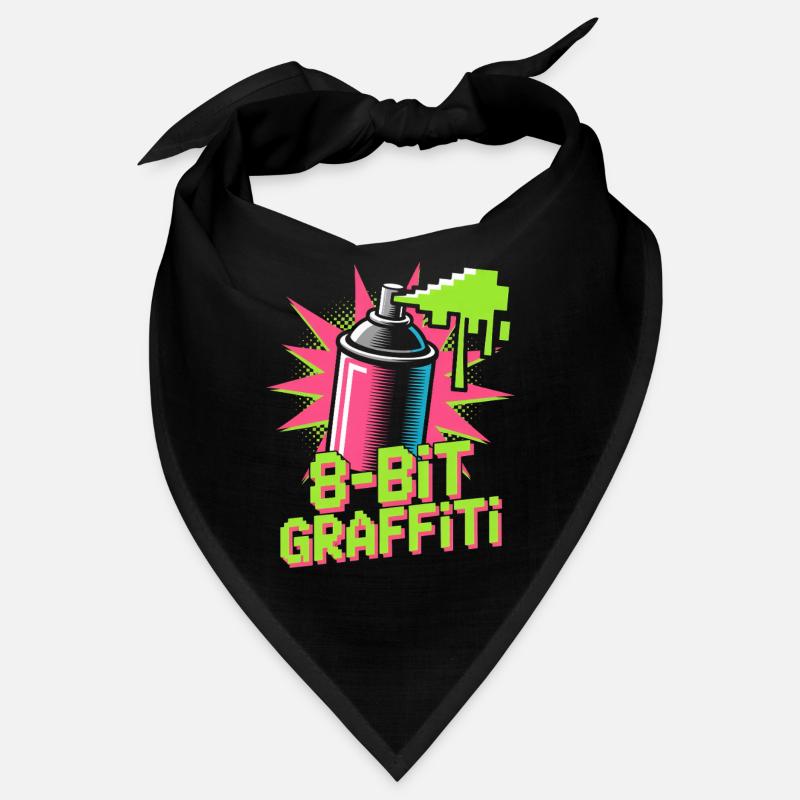 8-Bit Graffiti Pop Culture Retro Video Game Bandana