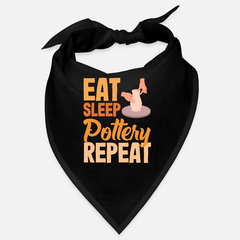 Töpfern Eat Sleep Pottery Repeat Bandana