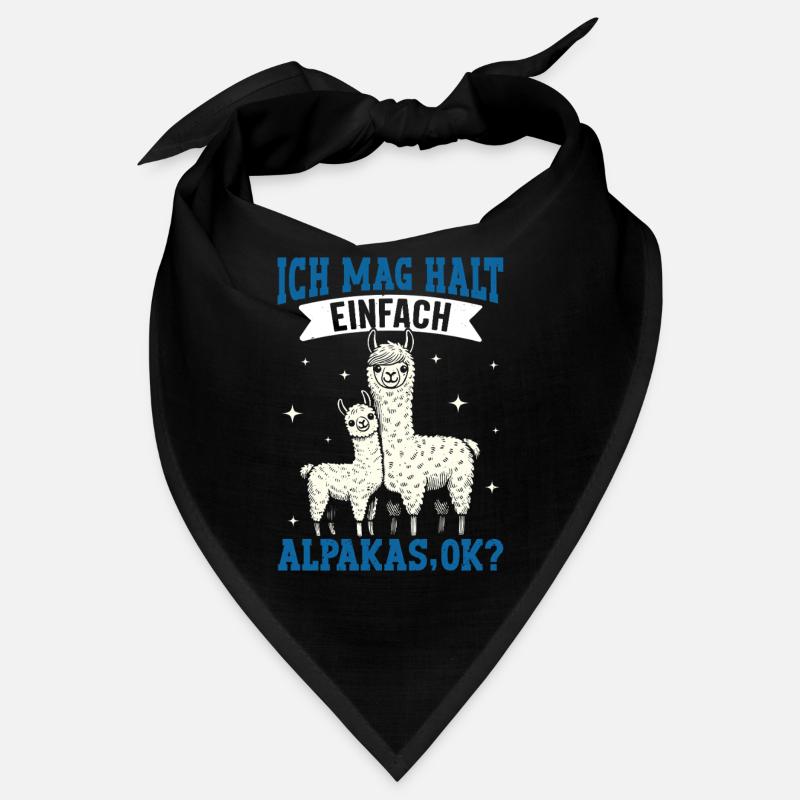 Alpaca Fan I JUST LIKE ALPACAS Funny Bandana