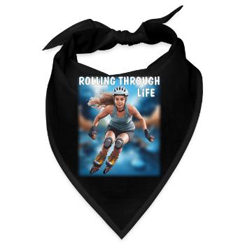 FRAU Rollschuhe ROLLING THROUGH LIFE - Bandana - Schwarz - Vorne
