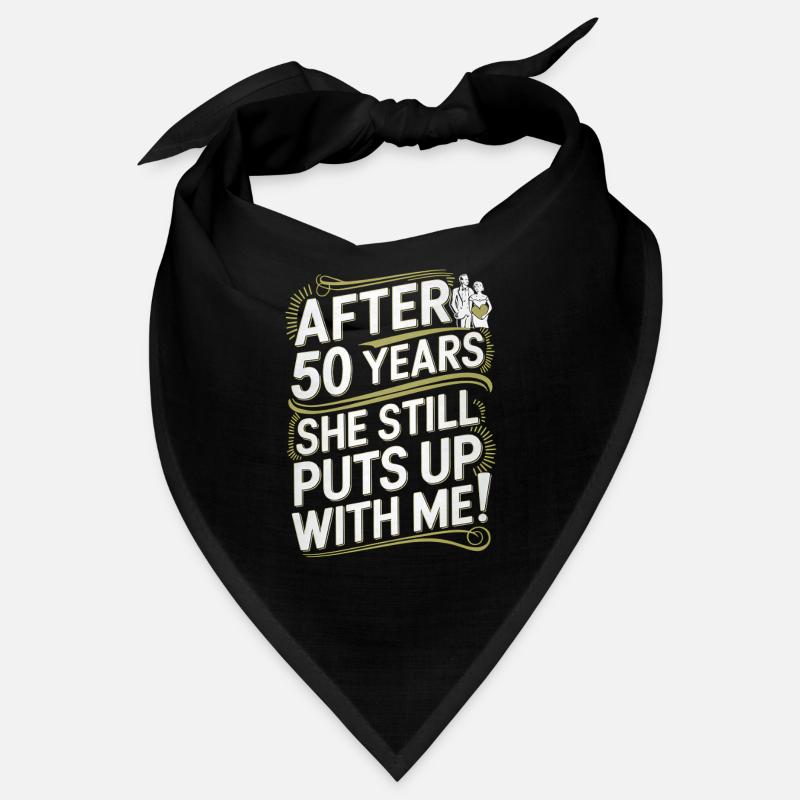 Humorous 50th Birthday Celebration Design Bandana