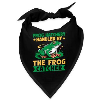 Frog Catcher Frog Hatchery Handled By Frog - Bandana - Schwarz - Vorne