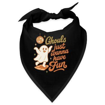 Ghule wollen einfach nur Spaß haben Halloween-Design - Bandana - Schwarz - Vorne