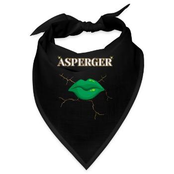 DAS MODERNE DESIGN VON AUTISM ASPERGER - Bandana - Schwarz - Vorne