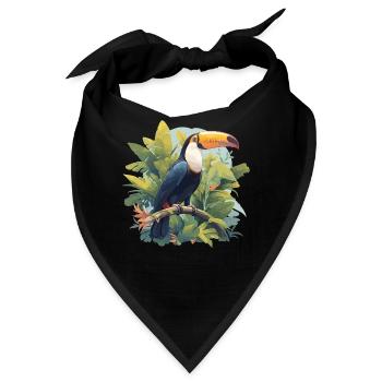 Tukane Tukan - Bandana - Schwarz - Vorne