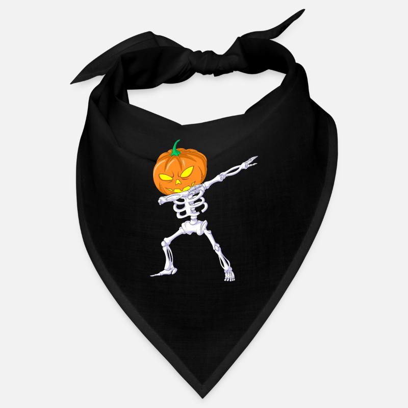 Dabbing Skeleton Pumpkin Bandana