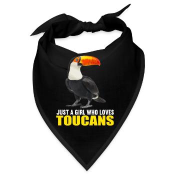 Tukane Tukan - Bandana - Schwarz - Vorne