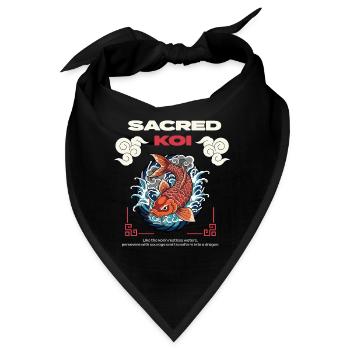Heilige Koi - Bandana - Schwarz - Vorne