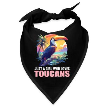Tukane Tukan - Bandana - Schwarz - Vorne