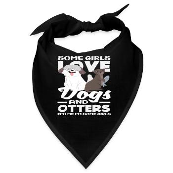 Lustige Seeotter-hunde - Bandana - Schwarz - Vorne