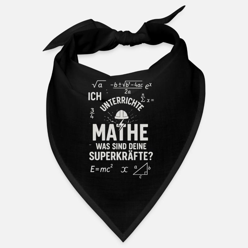 Mathe Superkräfte – Ich unterscheide Mathe Lehrer Bandana