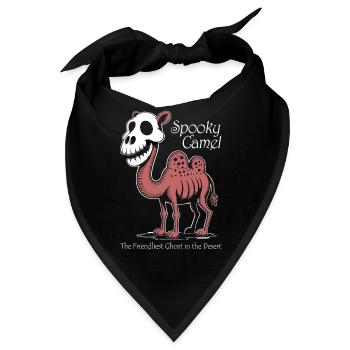 Spooky Camel Ghost in Desert - Bandana - Schwarz - Vorne