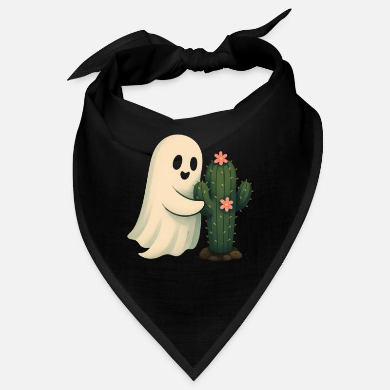 Cactus Friend Ghost Hugging Cactus Bandana