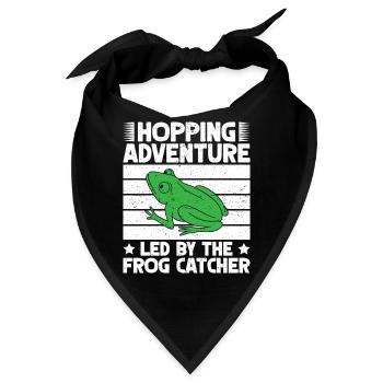 Frog Catcher Hopping Adventure Frog - Bandana - Schwarz - Vorne