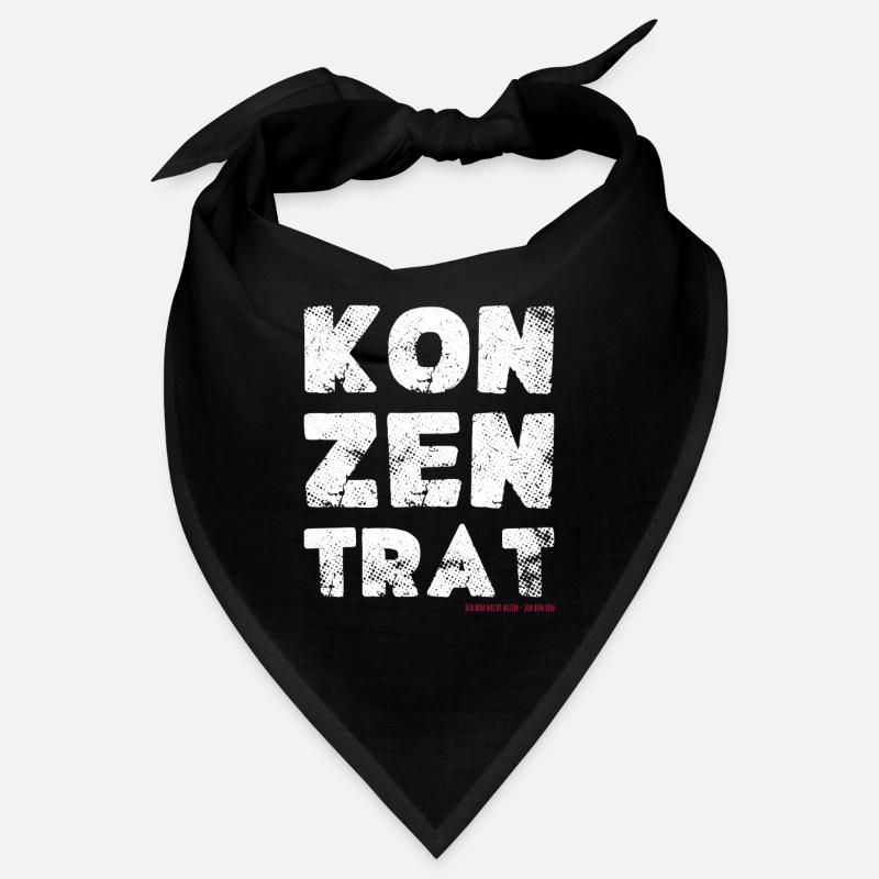 Ich bin nicht klein ich bin ein Konzentrat Spruch - Bandana - Schwarz