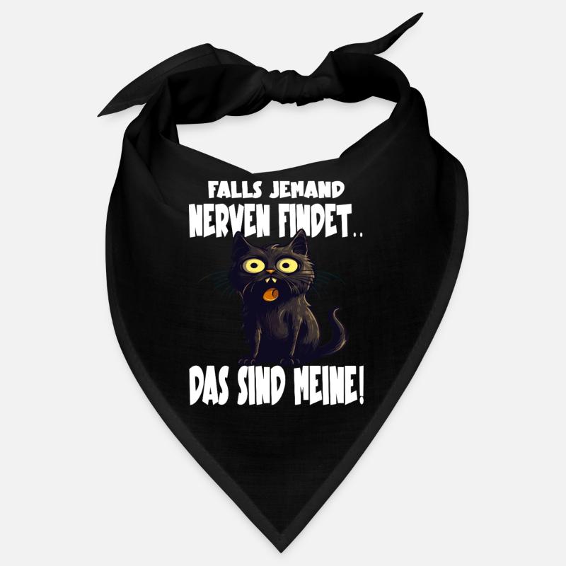 Drôle de chat noir Bandana