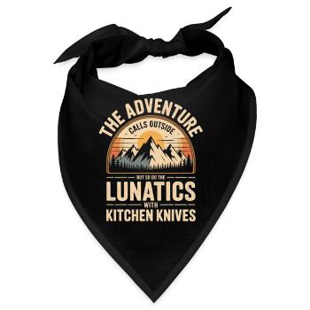 Bergabenteuer Ruf der Lunatics Küchenmesser - Bandana - Schwarz - Vorne