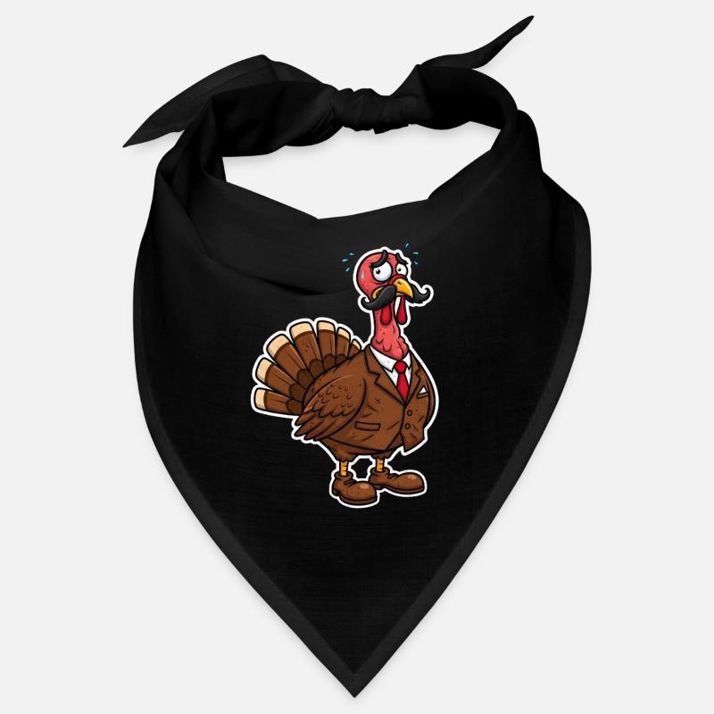 Elegant Suit Turkey Cartoon Bandana