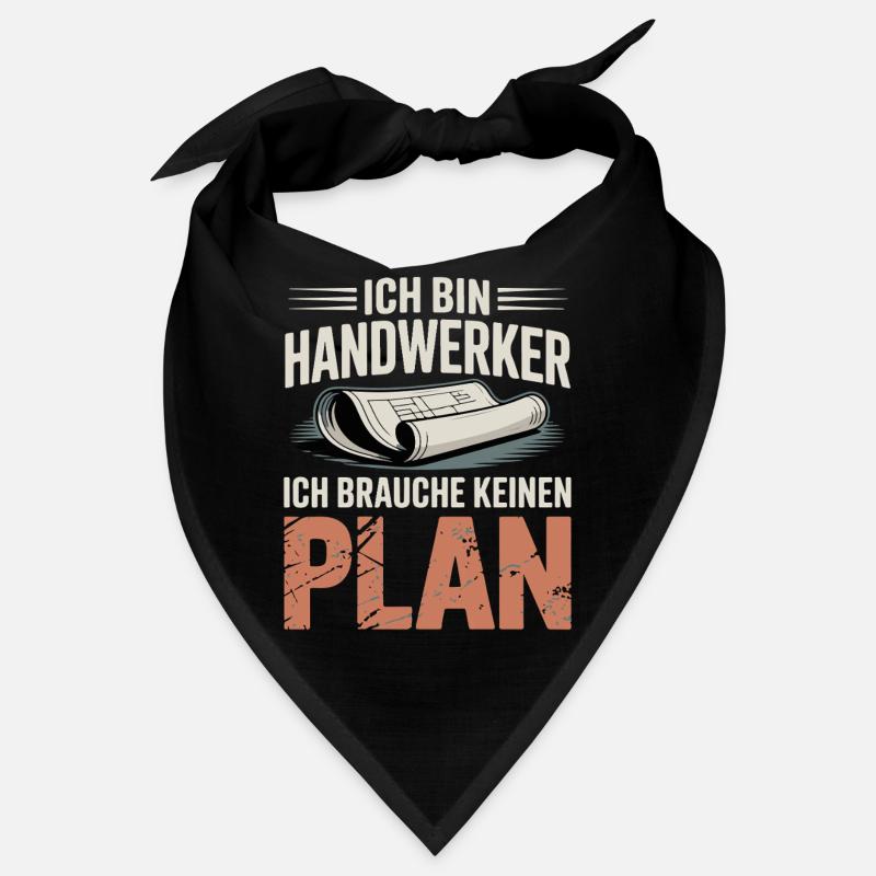 Handwerker Ohne Plan - Bandana - Schwarz