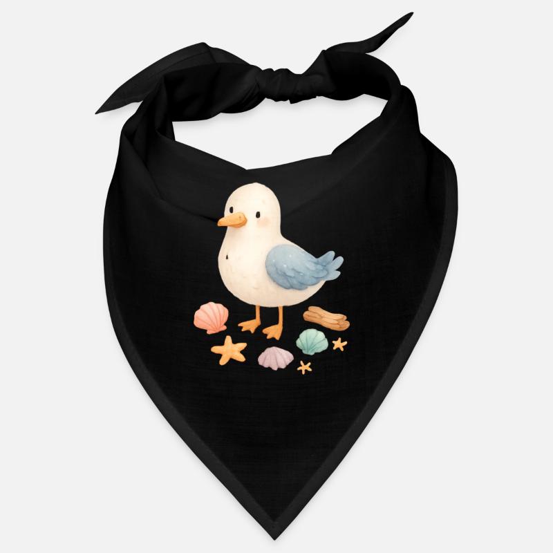 Seagull Beach Shells Maritime Coast Bandana