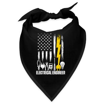 Elektroingenieur Geek Humor Spannung Nerd - Bandana - Schwarz - Vorne