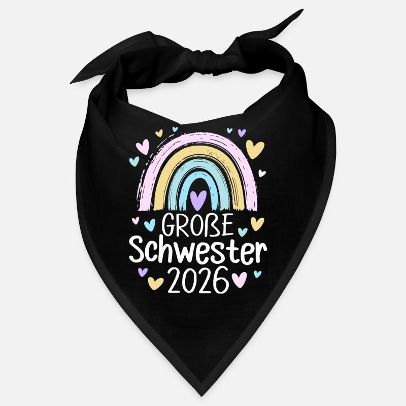 Große Schwester 2026 Regenbogen Bandana
