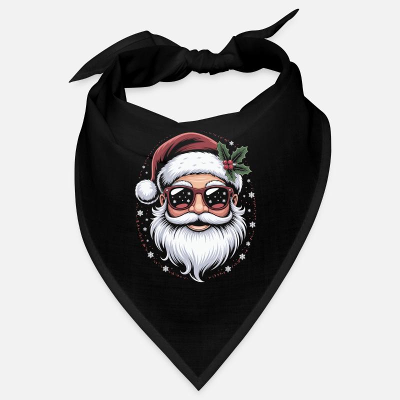 Hipster Santa mit Sonnenbrille Bandana