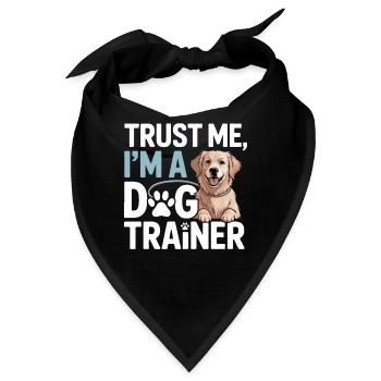 Hundeschule Hundeliebhaber Hundetrainer - Bandana - Schwarz - Vorne