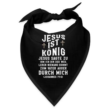 Jesus Christlich Katholiken Gläubiger Gottesdienst - Bandana - Schwarz - Vorne