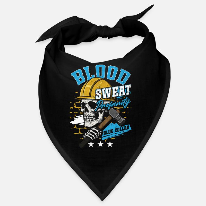 Col bleu Ouvrier Ouvrier du bâtiment Bandana