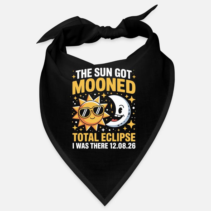 Soleil Lune Éclipse totale Dicton Bandana
