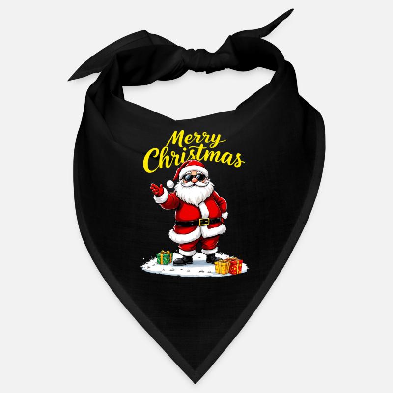 Merry Christmas Weihnachtsmann Mit Geschenken Bandana