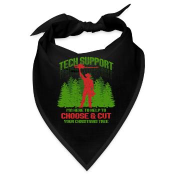 Weihnachtsbaum Züchter Help To Choose & Cut - Bandana - Schwarz - Vorne