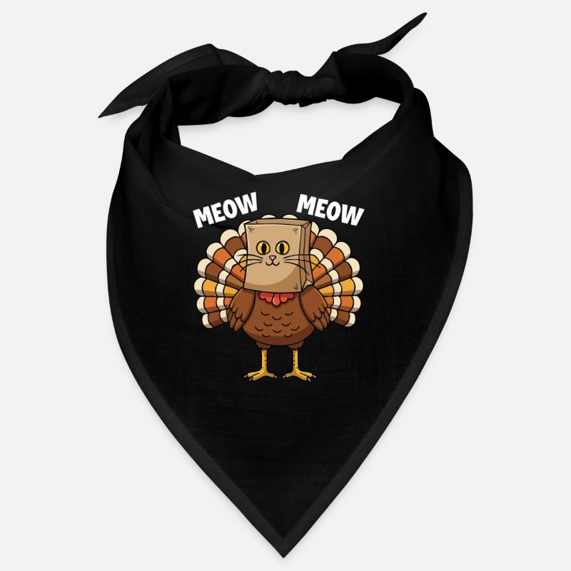 Dinde Chat Thanksgiving Récolte d’automne Bandana