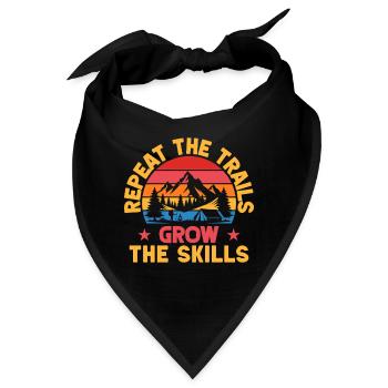 Girl Scout Leader Repeat The Trails Scout - Bandana - Schwarz - Vorne