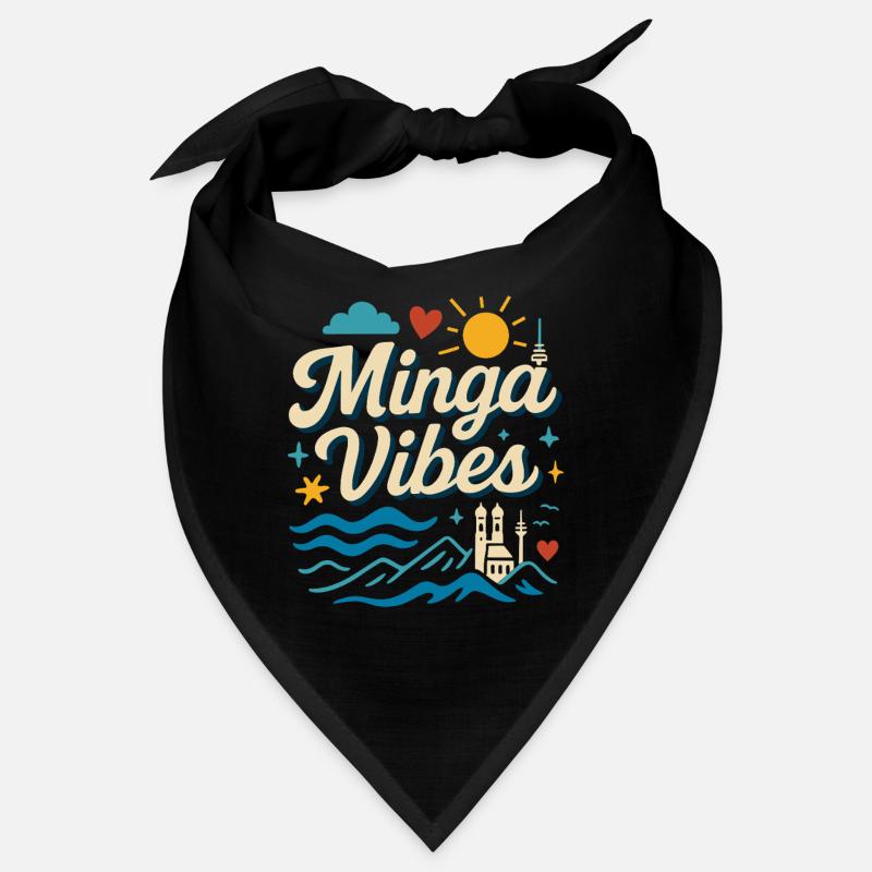 Minga Vibes Munich Skyline Design Bandana