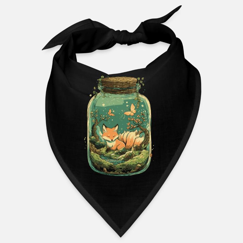 Magic Kitsune Fox Kawaii Terrarium Bandana