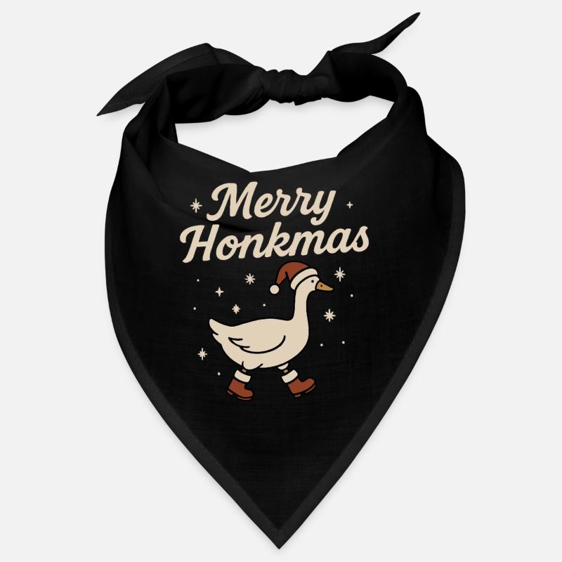 Frohe Honkmas Gans Weihnachten Lustiger Weihnachtsmann Bandana